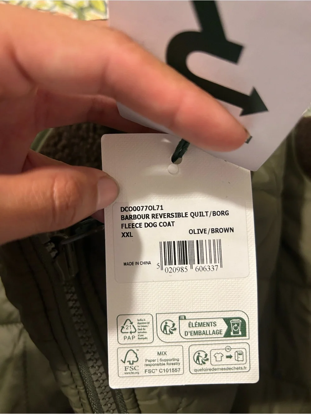 Barbour classic quilted